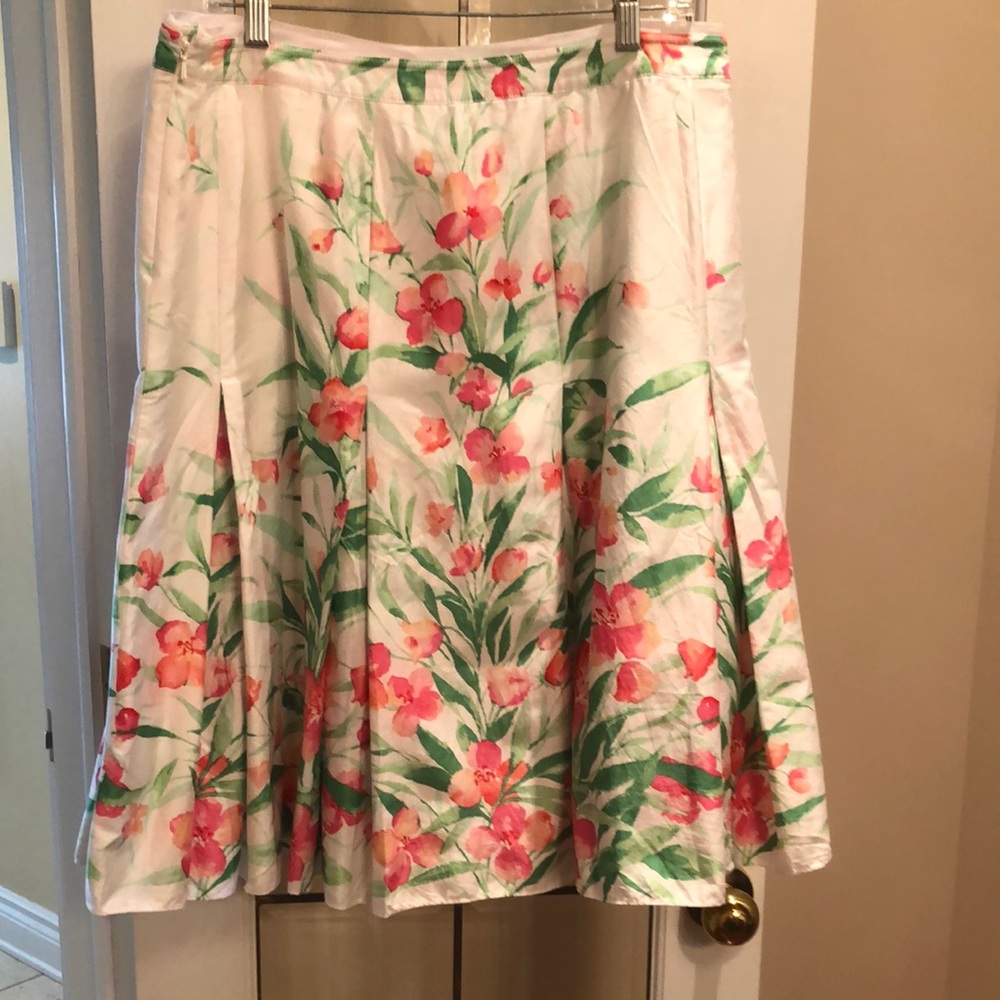 Floral A-Line Skirt